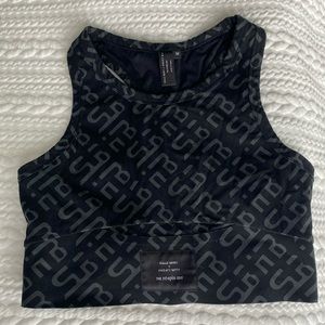 Halle Berry x Sweaty Betty Longline Black Sports Bra